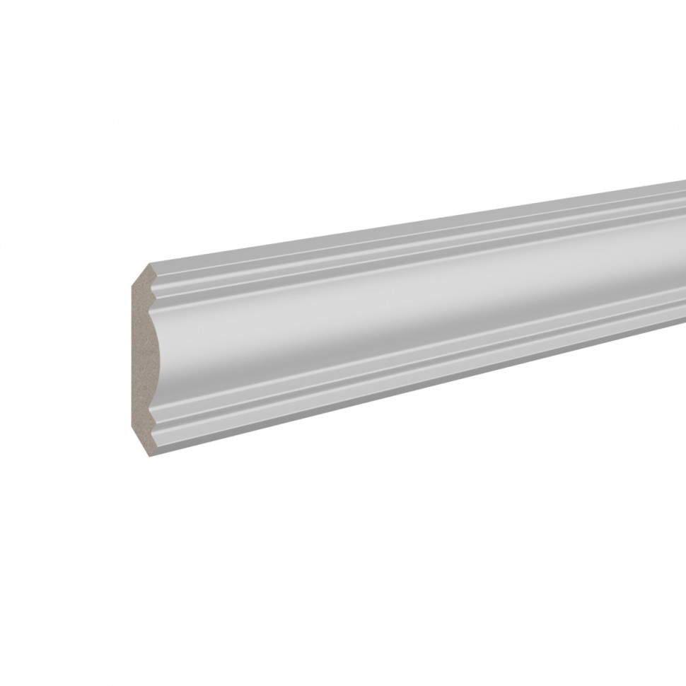 Заказать Потолочный плинтус 46х46 мм Ultrawood CR 021 244 см ЛДФ белый 