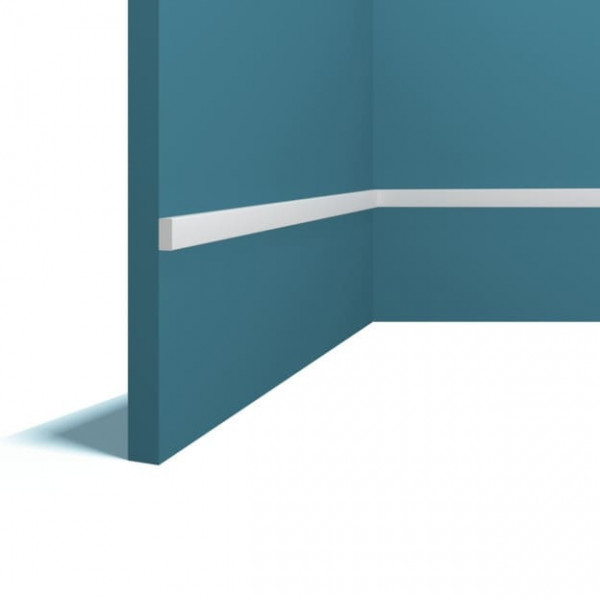 Декоративый молдинг Перфект Плюс P133-2800 белый из ударопрочного полимера 14х7 280 см