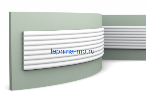 Декоративная стеновая панель 3D гибкая 250х2000 мм Orac Decor W110F белая