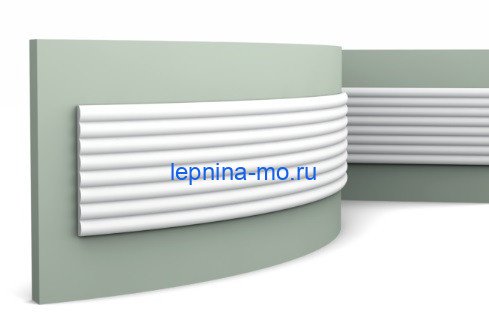 Декоративная стеновая панель 3D гибкая 250х2000 мм Orac Decor W110F белая