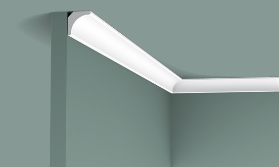 Потолочный плинтус 20х20 мм Orac Decor Duropolymer CX133 белый 2 м