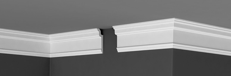 Заказать Потолочный плинтус 80х30 мм Де-Багет XPS П 13 30/80 белый полистирол 200 см 