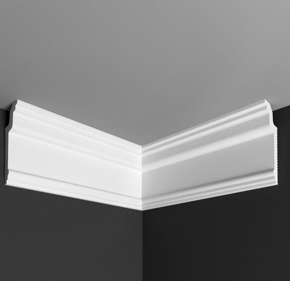 Заказать Угол внутренний к плинтусу Де-Багет П 13 30/80 белый полистирол 