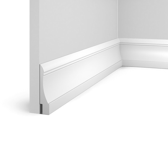 Заказать Напольный плинтус HiWood L1606 белый фитополимер 19х90х2000 мм 