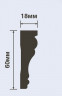 Заказать Потолочный плинтус HiWood T1060 белый фитополимер 18х60х2000 мм 