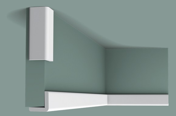 Заказать Потолочный плинтус 30х30 мм Orac Decor Duropolymer CX134 белый 2 м 