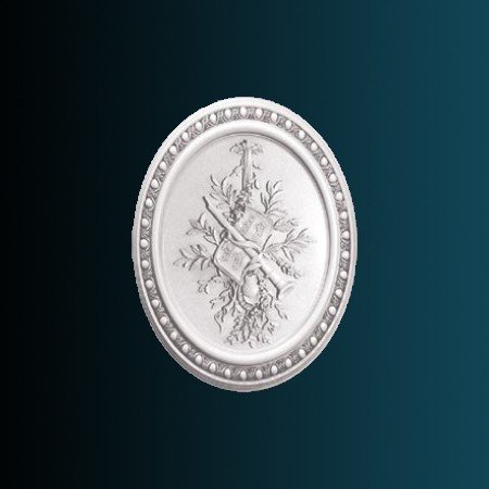 Декоративное панно Перфект K4094 500х350х35 мм белое из полиуретана