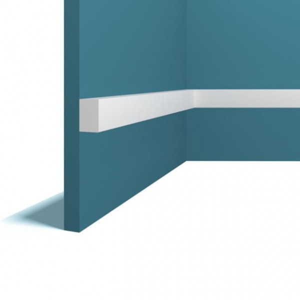 Декоративый молдинг 20х30 мм Перфект Плюс P71 белый из ударопрочного полимера 200 см