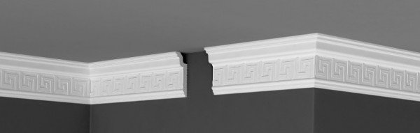 Потолочный плинтус 80х30 мм Де-Багет XPS П 13 30/80 В белый полистирол 200 см