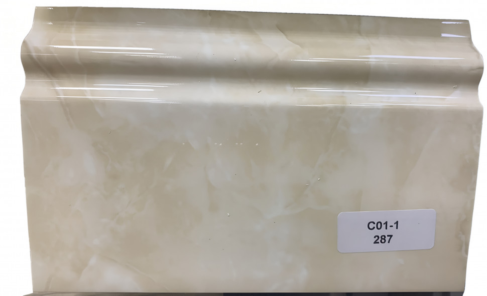 Заказать Напольный плинтус 100 мм ПВХ Асви C-01 287 мрамор 2,4 м 