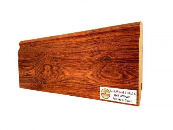 Напольный плинтус 100х16 мм Teckwood Дуб Бренди МДФ 2.15 м