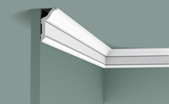 Потолочный плинтус 59х31 мм Orac Decor Duropolymer CX141 белый 2 м