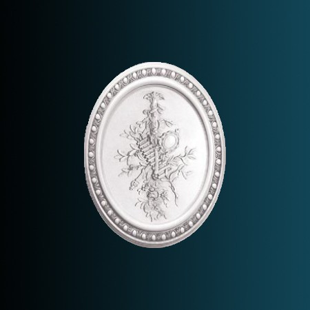 Декоративное панно Перфект K4095 500х350х35 мм белое из полиуретана