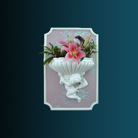 Декоративный светильник Перфект K5005 192х365х377 мм белый из полиуретана