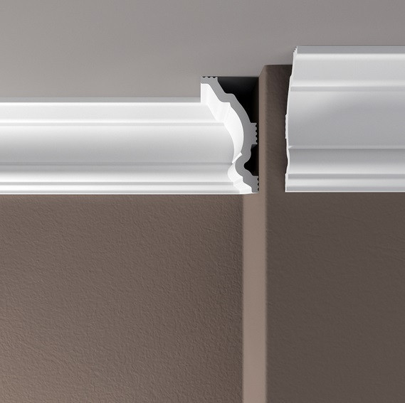 Заказать Потолочный плинтус 80х40 мм Де-Багет XPS POLYMER ПП 05 белый полистирол 200 см 