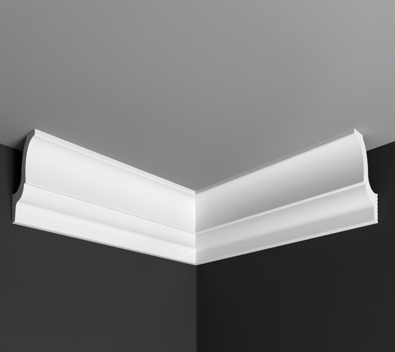 Заказать Угол внутренний к плинтусу Де-Багет П 14 40/60 белый полистирол 