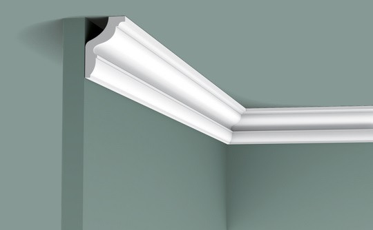 Потолочный плинтус 43х29 мм Orac Decor Duropolymer CX148 белый 2 м