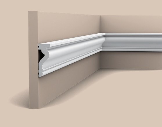 Гибкий потолочный плинтус 60х22 мм Orac Decor Duropolymer Flex DX174F 2 м