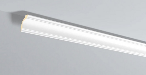 Декоративный потолочный плинтус NMC Allegro AL14 75х50 200 см белого цвета