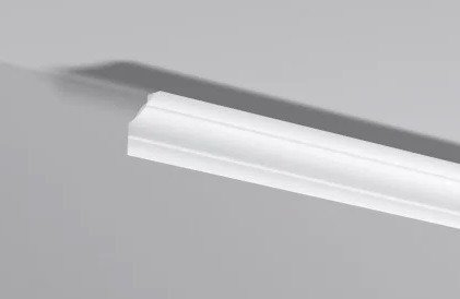 Декоративный потолочный плинтус NMC LX-23 200 см белого цвета 22х22 мм