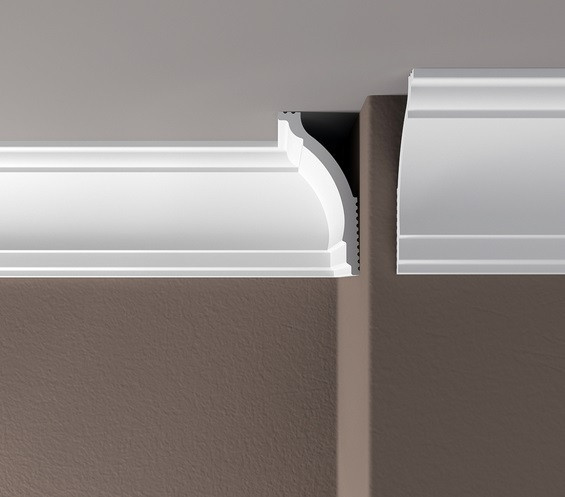 Заказать Потолочный плинтус 80х40 мм Де-Багет XPS POLYMER ПП 06 белый полистирол 200 см 
