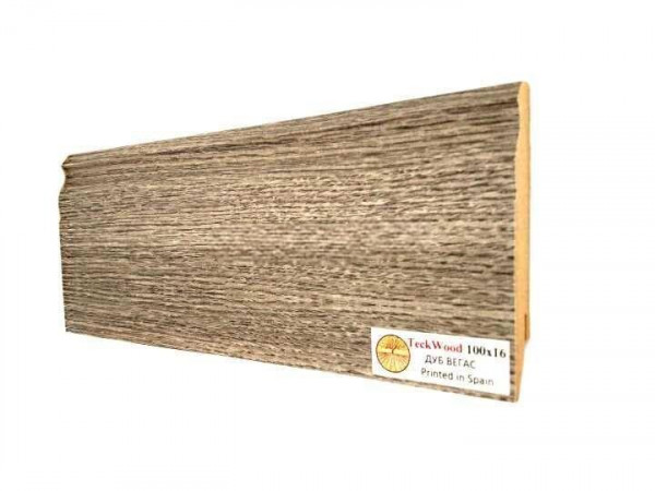 Напольный плинтус 100х16 мм Teckwood Дуб Вегас МДФ 2.15 м