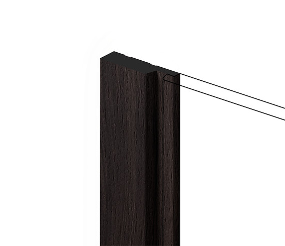 Заказать Финишный молдинг для стеновых панелей HiWood LF124A BR395 декорированный фитополимер 12х42х2700 мм 