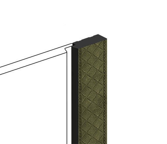 Финишный молдинг для стеновых панелей HiWood LF124B(LE1) GN83K декорированный фитополимер 12х31х2700 мм