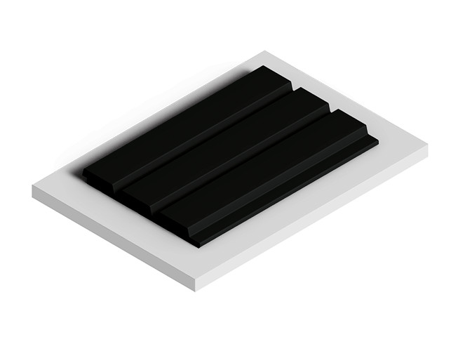 Заказать Декоративная стеновая панель 3D HiWood LV124 BK декорированная из фитополимера 12х120х2700 мм 