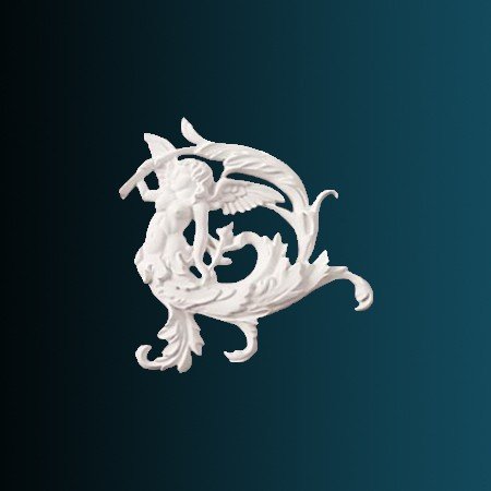 Заказать Декоративный орнамент Перфект G2320R 220х210х23 мм белый из полиуретана 