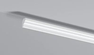 Декоративный потолочный плинтус NMC LX-25 200 см белого цвета 25х20 мм