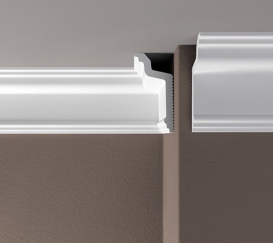 Потолочный плинтус 80х40 мм Де-Багет XPS POLYMER ПП 07 белый полистирол 200 см