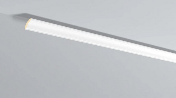 Декоративный потолочный плинтус NMC Allegro AL16 35х35 200 см белого цвета