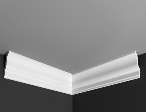 Заказать Угол внутренний к плинтусу Де-Багет П 17 25/55 белый полистирол 