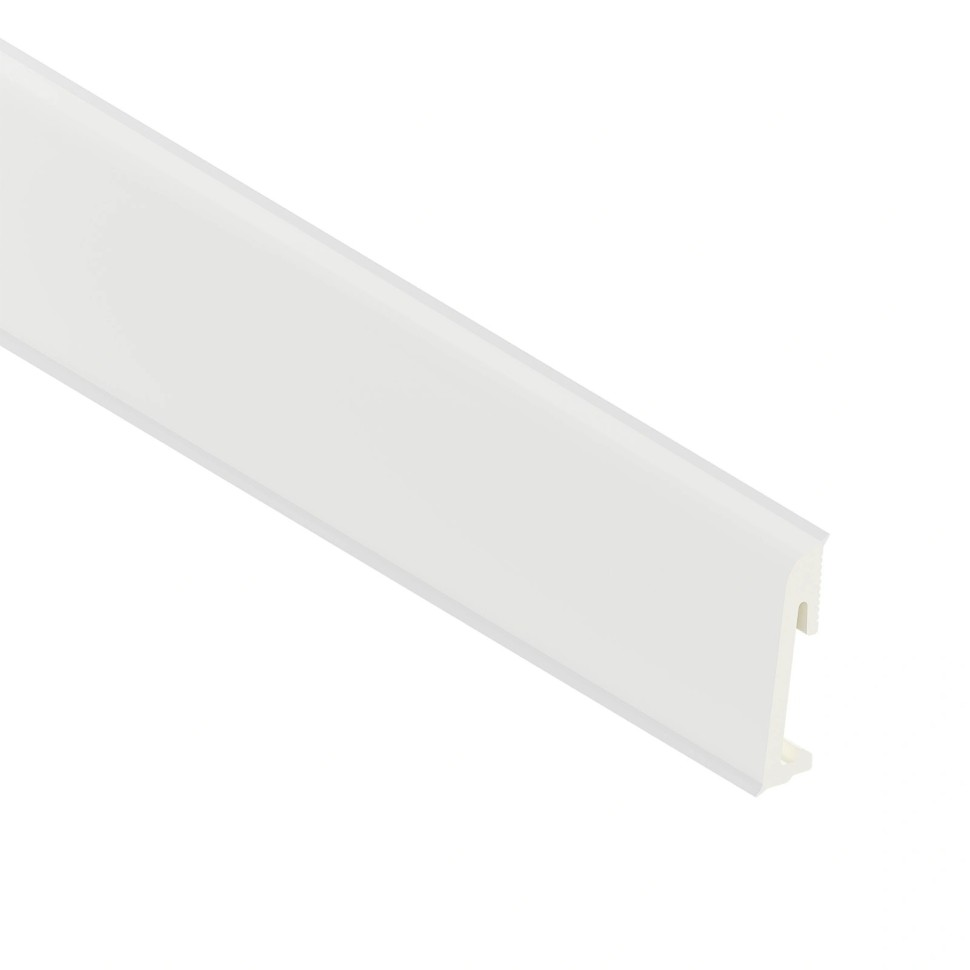 Заказать Напольный плинтус ПВХ 65 мм SALAG ALPHA Bialy AP66U1 белый 2.2 м 