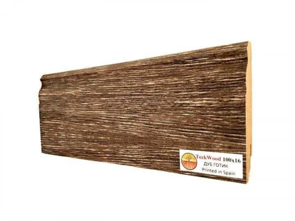 Напольный плинтус 100х16 мм Teckwood Дуб Готик МДФ 2.15 м