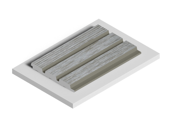 Заказать Декоративная стеновая панель 3D HiWood LV124L GN68 декорированная из фитополимера 12х120х2700 мм 