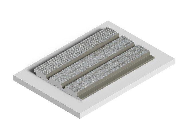 Заказать Декоративная стеновая панель 3D HiWood LV124L GN68 декорированная из фитополимера 12х120х2700 мм 