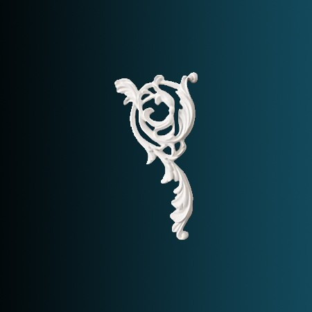 Заказать Декоративный орнамент Перфект G2323R 200х105х20 мм белый из полиуретана 