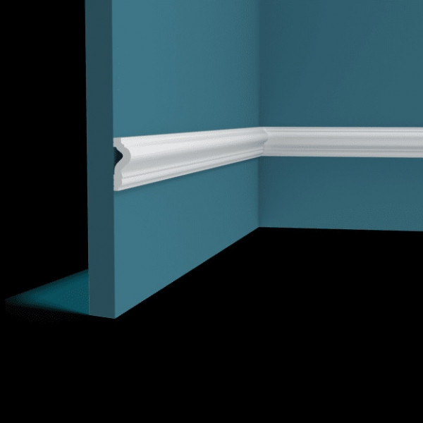 Декоративый молдинг Перфект Плюс P146 белый из ударопрочного полимера 50х19 200 см