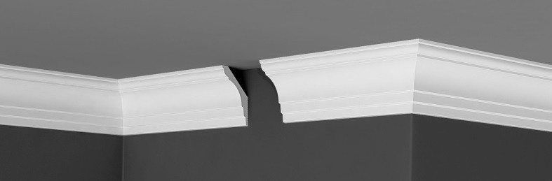 Заказать Потолочный плинтус 80х50 мм Де-Багет XPS П 10 50/80 белый полистирол 200 см 
