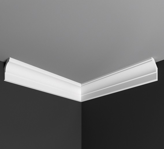 Заказать Угол внутренний к плинтусу Де-Багет П 18 35/25 белый полистирол 