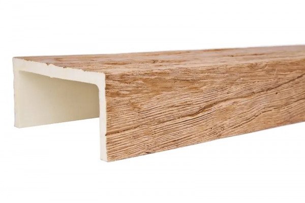 Декоративная балка 95х190 мм Уникс Славянский стиль СС3 Светлый дуб 2 м