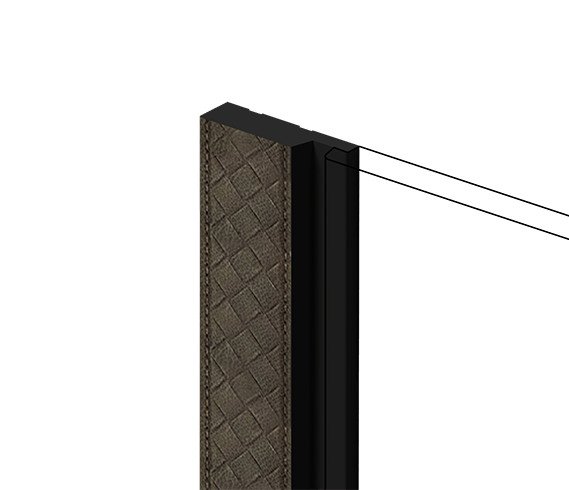 Финишный молдинг для стеновых панелей HiWood LF124A(LE1) BR497K декорированный фитополимер 12х42х2700 мм