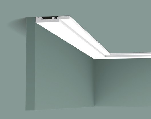 Напольный плинтус 75х12 мм с кабель-каналом Orac Decor Duropolymer SX187 белый 2 м