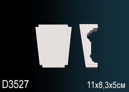 Заказать Декоративное обрамление дверей Перфект D3527 110х83 мм белое из полиуретана 