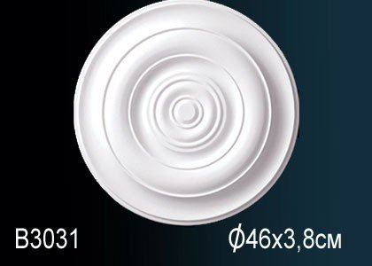 Заказать Декоративная потолочная розетка Перфект B3031 461 мм белая из полиуретана 