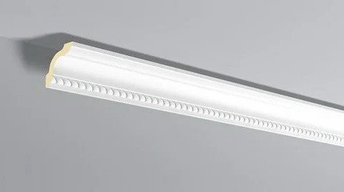 Декоративный потолочный плинтус NMC Allegro AL23 60х55 200 см белого цвета