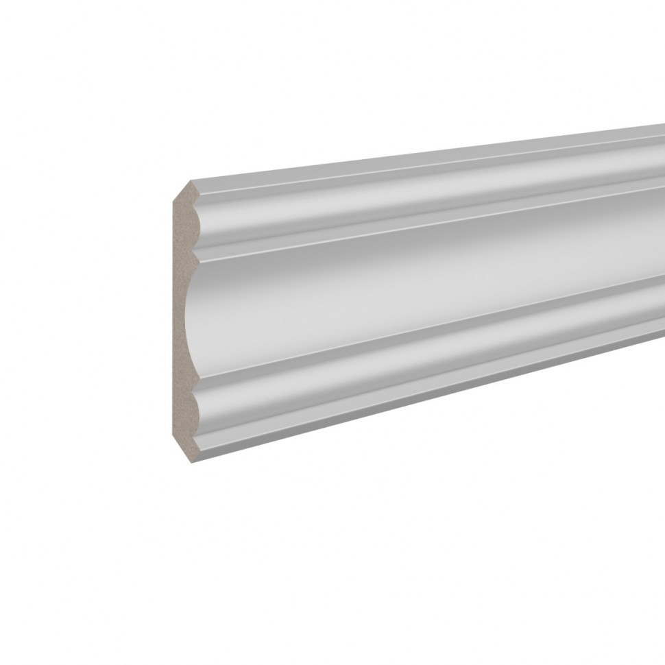 Заказать Потолочный плинтус 76х76 мм Ultrawood CR 018 244 см ЛДФ белый 