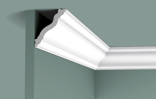 Заказать Потолочный плинтус 60х70 мм Orac Decor Duropolymer CX177 белый 2 м 